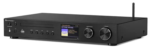 soundmaster Radio-Tuner ICD4350SW Schwarz - Radio Tuner: Internetradio - FM - DAB+ - Schnittstellen: RJ-45 (LAN) - 3.5 mm Klinke - WLAN - USB - Bluetooth - Detailfarbe: Schwarz - Bluetooth: Ja - Streaming Formate: UNDOK-Multiroom - Audio-Verstärker: Nein