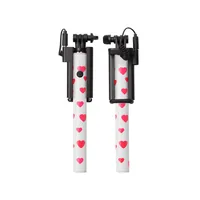 Ultron Selfie-Stick Hot Shot white pink heart