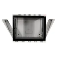 LogiLink W06A54G rack cabinet 6U Wall mounted rack Black