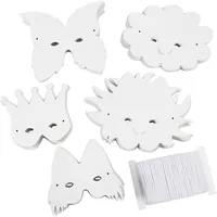 Creativ Company Partyaccessoire Masken 100 Stück - Packungsgrösse: 100 Stück - Produkttyp: Maske - Material: Karton - Detailfarbe: Weiss - Motto: Universal