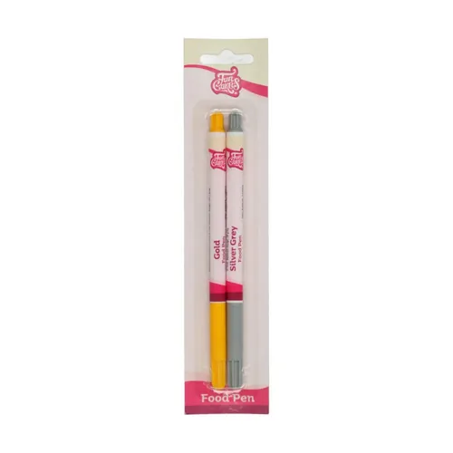 Funcakes Lebensmittelstifte Set Gold und Silber - Nachhaltigkeit: Nicht angegeben - Packungsgrösse: 2.6 g - Detailfarbe: Gold - Silber - Fairtrade: Nein - Eigenschaft: Sticks