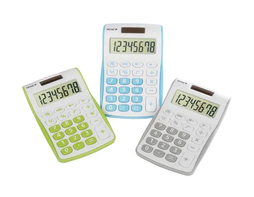 Genie 120 G calculator Pocket Display Green, White