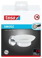TESA Smooz soap dish Silver, White