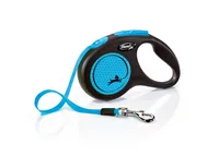 Flexi Neon 5 m Black, Blue Dog Retractable lead