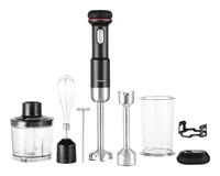 Gastroback Stabmixer Set 5in1 Schwarz - Motorleistung: 180 W - Funktionen: Mixen - Zerkleinern - Detailfarbe: Schwarz - Kabelgebunden: Nein - Set: Ja
