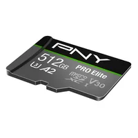 PNY micro-SDXC Pro Elite 512GB P-SDUX512U3100PRO-GE UHS-I U3 A2 & adapter