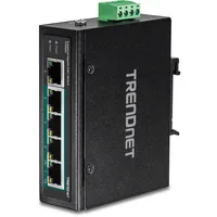 TRENDnet Industrie Switch 5 Port Fast Eth. PoE L2 DIN-Rai