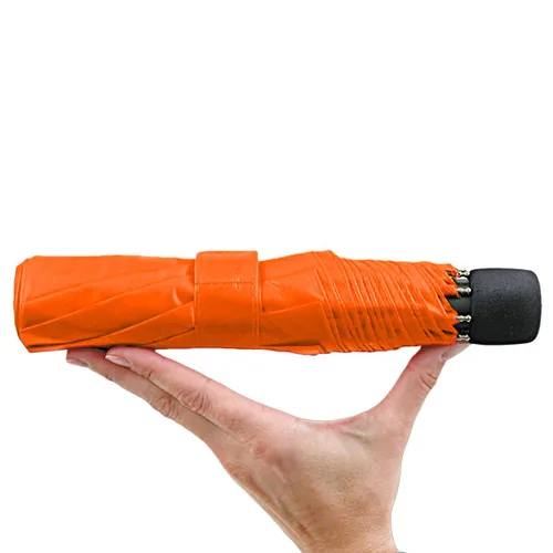 EuroSCHIRM light trek automatic Orange Fiberglas Polyester Kompakt Regenschirm