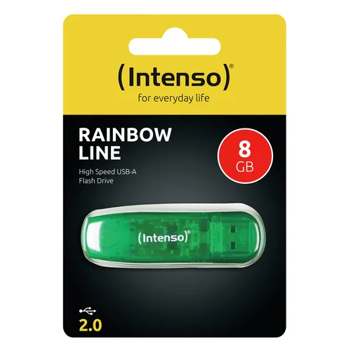 INTENSO USB-Stick Rainbow Line 8GB 3502460 USB 2.0 green