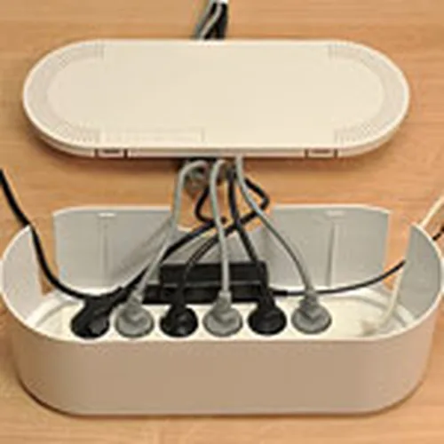 STEFFEN Kabelbox 410 x 165 x 135 mm - Breite: 165 mm - Länge: 410 mm - Tiefe: 135 mm - Anwendungsbereich: Indoor - Detailfarbe: Weiss