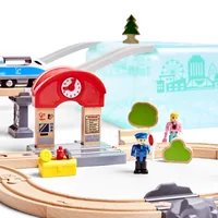 Hape City Train Bucket Set