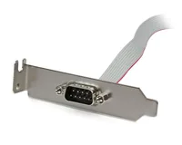 StarTech.com 1 Port 16in DB9 Serial Port Bracket to 10 Pin Header - Low Profile