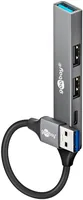 Goobay 74458 interface hub USB 3.2 Gen 1 (3.1 Gen 1) Type-A 5000 Mbit/s Light grey