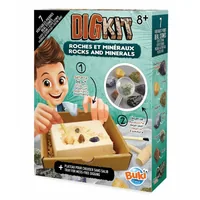 Buki Experimentierkasten DigKit Steine und Mineralien - Altersempfehlung ab: 8 Jahren - Fachbereich: Geologie - Sprache: Deutsch - Englisch - Französisch - Holländisch - Italienisch
