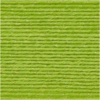 Rico Design Ricorumi Twinkly Twinkly 25 g, Grün - Packungsgrösse: 1 Stück - Länge: 52 m - Material: Polyester - Baumwolle - Detailfarbe: Grün - Waschbar bei: 30 °C - Nadelstärke: 3 mm - 4 mm