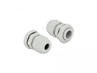 Delock Kabelverschraubung PG9, 19 mm 10 Stück, grau - Gewindetyp: PG9 - Material: Kunststoff