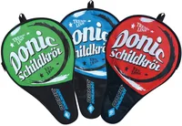 DONIC Schildkröt Tischtennis-Hülle Trend - Grundfarbe: Grau - Blau - Rot - Anzahl Bälle: 3 Stück - Anzahl Schläger: 1 Stück