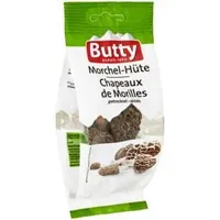 Butty Beutel Morcheln 15 g - Produkttyp: Gemüse - Nährwertangabe pro: 100 g - Energiegehalt (in kj): 1270 KJ - Energiegehalt (in kcal): 289 Kcal - Fett: 4 g - Gesättigte Fettsäuren: 0.5 g