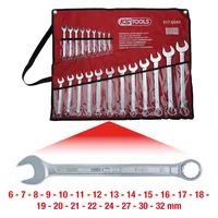 KS Tools Ringmaulschlüssel-Satz abgewinkelt 21-tlg. 517.0043
