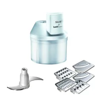 Bamix Zerkleinerer-Aufsatz SliceSy Weiss - Zubehörtyp: Stabmixer-Aufsatz - Kompatible Küchenmaschinen: Bamix Stabmixer