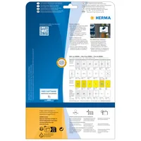 HERMA Outdoor-Etiketten 9500 210 x 297 mm, 10 Etiketten - Klebehaftung: Stark haftend - Wetterfest - Drucker Kompatibilität: Laser - Anzahl Blatt: 10 × - Papierformat: A4 - Anzahl Etiketten: 10 - Etikettentyp: Wetterfeste Etiketten