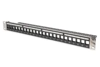 MODULAR PATCH PANEL SHIELDED 24-PORT COLOR BLACK