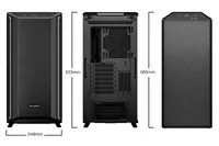 be quiet! PC-Gehäuse Dark Base 701 Schwarz - Unterstützte Mainboards: E-ATX - ATX - Micro-ATX - Mini-ITX - Detailfarbe: Schwarz - Anzahl Lüfterplätze: 8 - Sichtfenster: Ja - Netzteil vorinstalliert: Nein - Gehäuse Bauart: Mid-Tower