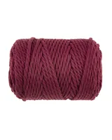 Glorex Wolle Makramee Rope gedreht 85 m x 5 mm, 500g, Bordeaux - Packungsgrösse: 1 Stück - Länge: 85 m - Material: Wolle - Detailfarbe: Bordeaux - Waschbar bei: 40 °C - Nadelstärke: 7 mm - 9 mm