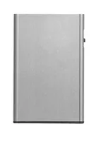 TRU VIRTU Portemonnaie Card Case Click & Slide - Nachhaltigkeit: Nicht angegeben - Farbe: Silber - Verschlussart: Slider - Münzfach: Nein - RFID-Schutz: Ja - Material: Acrylnitril-Butadien-Styrol (ABS) - Aluminium