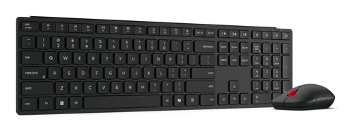 Lenovo 4X31S04814 keyboard Mouse included Office RF Wireless + Bluetooth German Black