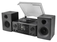 soundmaster Stereoanlage MCD1950SW Schwarz - Radio Tuner: DAB+ - Detailfarbe: Schwarz - Lautsprecher Kategorie: Regallautsprecher - System-Kompatibilität: Keine - Verbindungsmöglichkeiten: Bluetooth - USB