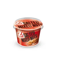 Zweifel Beutel Mixed Nuts Salted 115 g - Produkttyp: Haselnüsse - Nährwertangabe pro: 100 g - Energiegehalt (in kj): 2507 KJ - Energiegehalt (in kcal): 603 Kcal - Fett: 54 g - Davon gesättigte Fettsäuren: 5.5 g