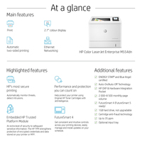 HP Color LaserJet Enterprise M554dn Printer series 1200 x 1200 DPI A4