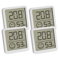 TFA Dostmann Thermo-/Hygrometer Digital, Weiss, 4er Set - Detailfarbe: Weiss - Typ: Thermo-/Hygrometer - Anwendungsbereich: Temperatur-/Feuchtemessung