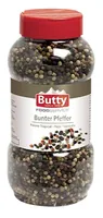 Butty Gewürze Bunter Pfeffer Pfeffer 475 g - Produkttyp: Gewürzmischungen - Ernährungsweise: keine Angabe - Produktionsland: Frankreich - Zertifikate: Keine Zertifizierung - Packungsgrösse: 475 g - Fairtrade: Nein