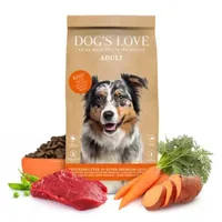 Dog's Love Trockenfutter Adult, Rind, 2 kg - Tierbedürfnis: Kein besonderes Bedürfnis - Geschmacksrichtung: Rind - Zertifikate: Keine Zertifizierung - Fleischsorte: Rind - Packungsgrösse: 2 kg - Futtereigenschaft: Getreidefrei - Ohne künstliche Zusätze - 