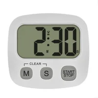 TFA Dostmann Küchentimer Weiss - Funktionen: Funktionsanzeige - Funkuhr-Empfang - Programmierbarer Timer - Stoppuhr - Materialtyp: Kunststoff - Material: Kunststoff - Detailfarbe: Weiss - Displaytyp: LCD