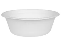 FURBER Einweg-Schale Ø 15.5 cm, 50 Stück, Weiss - Produkttyp: Einweg-Schale - Materialtyp: Pflanzliche Faser - Material: Zuckerrohrpulpe (Bagasse) - Detailfarbe: Weiss - Verpackungseinheit: 50 Stück