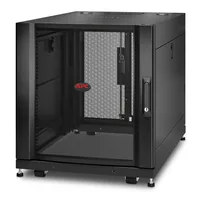 APC Netzwerkschrank NetShelter SX AR3003 12HE / Schwarz - Produkttyp: Netzwerkschrank - Höheneinheiten: 12HE - Einbautiefe: 756 mm - Tiefe (Aussenmass): 900 mm - Breite (Aussenmass): 600 mm - Höhe (Aussenmass): 658 mm
