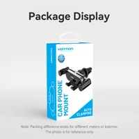 Vention Auto-Clamping Car Phone Mount With Duckbill Clip Gray Crossbar Type