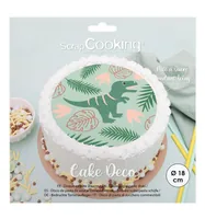 ScrapCooking Tortenaufleger Dino D18 cm - Zertifikate: Keine Zertifizierung - Packungsgrösse: 45 g - Nährwertangabe pro: 100 g - Energiegehalt (in kcal): 407 Kcal - Energiegehalt (in kj): 0 KJ - Fett: 6.8 g