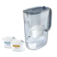 BRITA Tischwasserfilter Style Essential Steinblau - Kapazität gefiltert: 2.4 l - Filterwechselanzeige: Ja - Detailfarbe: Blau - Set: Nein - Material: Kunststoff