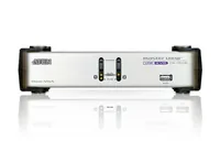 Aten KVM Switch CS1742 - Konsolen Ports: USB 2.0 - 3.5 mm Mikrofoneingang - 2x VGA (Dual View) - 3.5 mm Kopfhöreranschluss - Computer Ports: 3.5 mm Kopfhöreranschluss - 3.5 mm Mikrofoneingang - USB 2.0 - 2x VGA (Dual View) - KVM-Art: Lokal - Anzahl Geräte