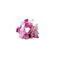 Rico Design Streudeko 20 g Konfetti, Herz - Motiv: Ohne Motiv - Material: Folie - Papier - Detailfarbe: Pink - Rosa