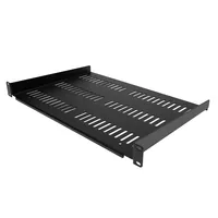 StarTech.com 1HE 19 Zoll Fachboden für netzwerk schrank - Freitragende perforierte Rack ablage für Serverschrank/Rack - Frontmontage - Belastbarkeit 25kg - 30cm tiefe - belüftet (SHELF-1U-12-FIXED-V)