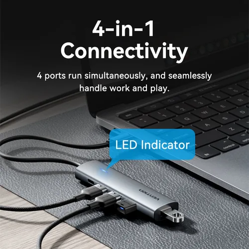 Hub 5v1 USB-C 3.0 Vention 0.15m