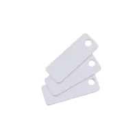Colop Namensschild mit Loch 45 x 18 mm, 20 Stück - Höhe: 45 mm - Material: Kunststoff - Detailfarbe: Weiss