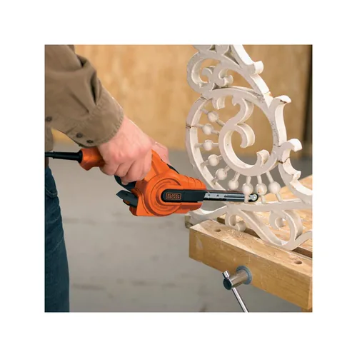 BLACK+DECKER Bandschleifer KA900E Netzbetrieb - Ausstattung: Ohne Zubehör - Betriebsart: Netzbetrieb - Produktkategorie: Bandschleifer - Set: Nein - Akkusystem: Netzbetrieb (kein Akku) - Werkzeugaufnahme: Fix