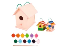 Spielba Holzspielwaren Vogelhaus zum Bemalen - Altersempfehlung ab: 5 Jahren - Detailfarbe: Mehrfarbig - Zertifikate: Keine Zertifizierung