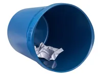 HAN Papierkorb Karma 18 l, Blau - Anzahl Behälter: 1 - Detailfarbe: Blau - Form: Rund - Fassungsvermögen: 18 l - Höhe: 35 cm - Material: Recycling-Kunststoff